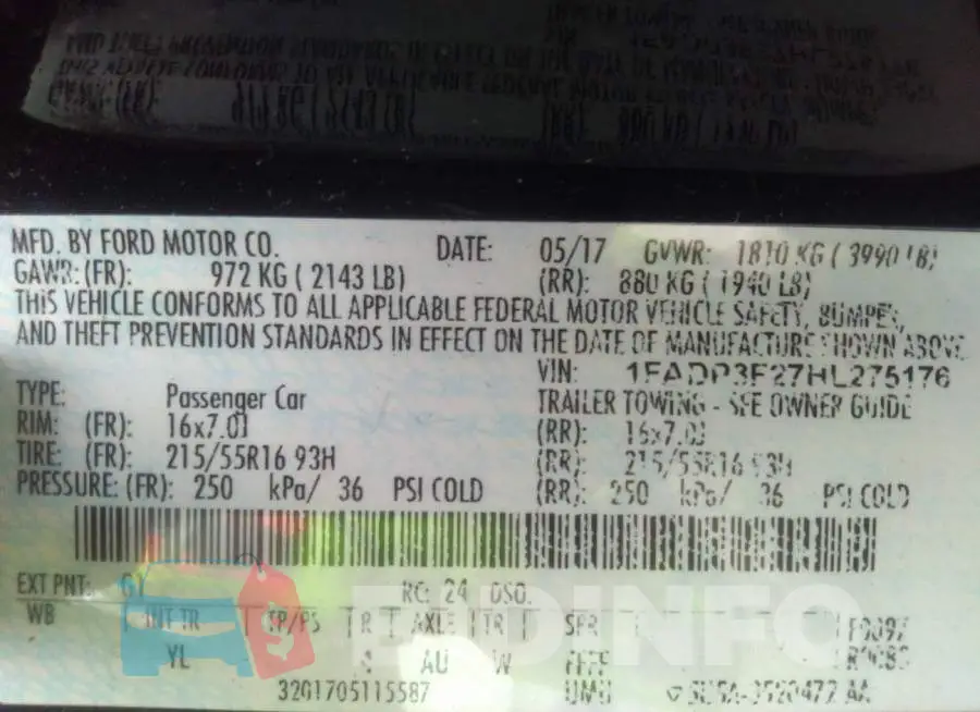 1FADP3F27HL275176 Photo# 9