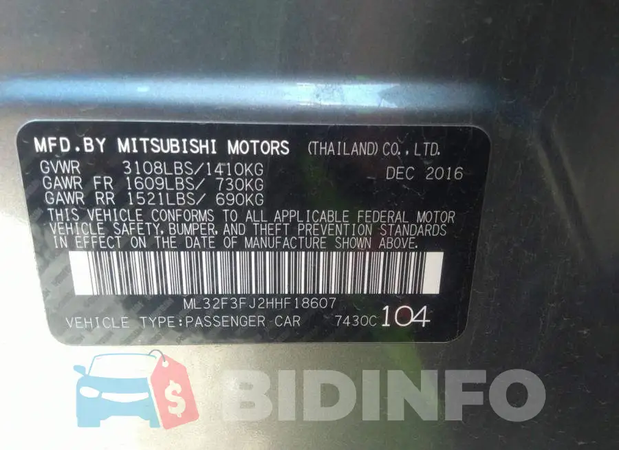 ML32F3FJ2HHF18607 Photo# 9