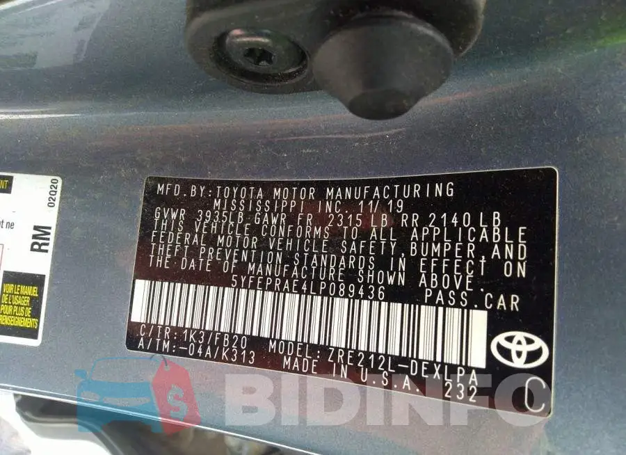 5YFEPRAE4LP089436 Photo# 9