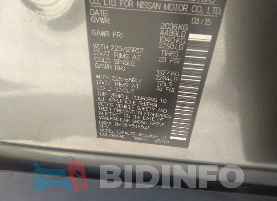 KNMAT2MT3FP546562 Photo# 9