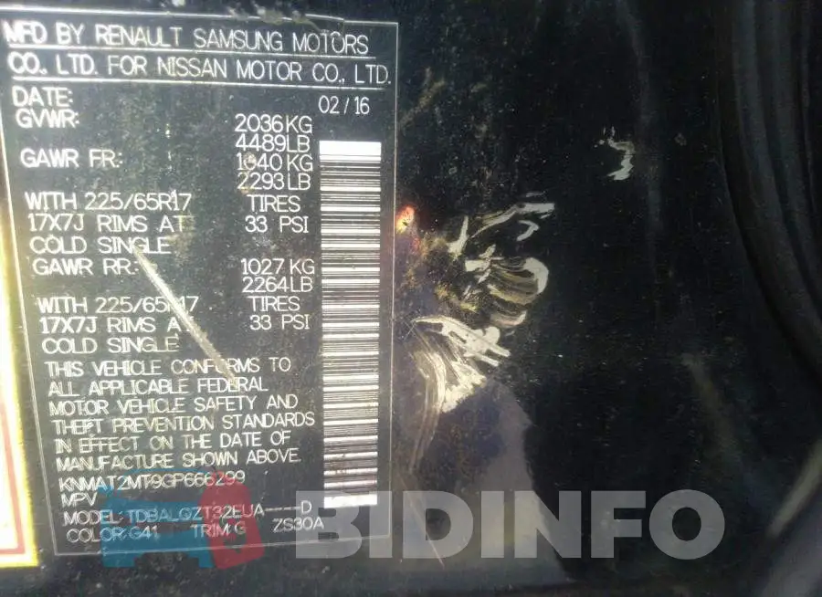 KNMAT2MT9GP666299 Photo# 9