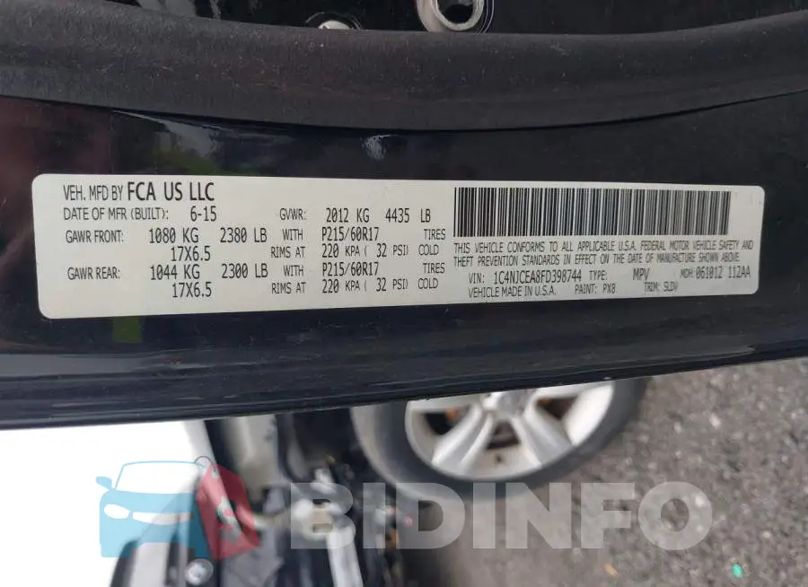 1C4NJCEA8FD398744 Photo# 9