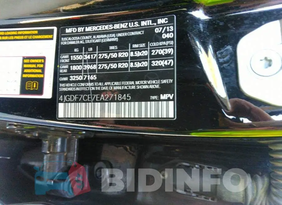 4JGDF7CE7EA271845 Photo# 9