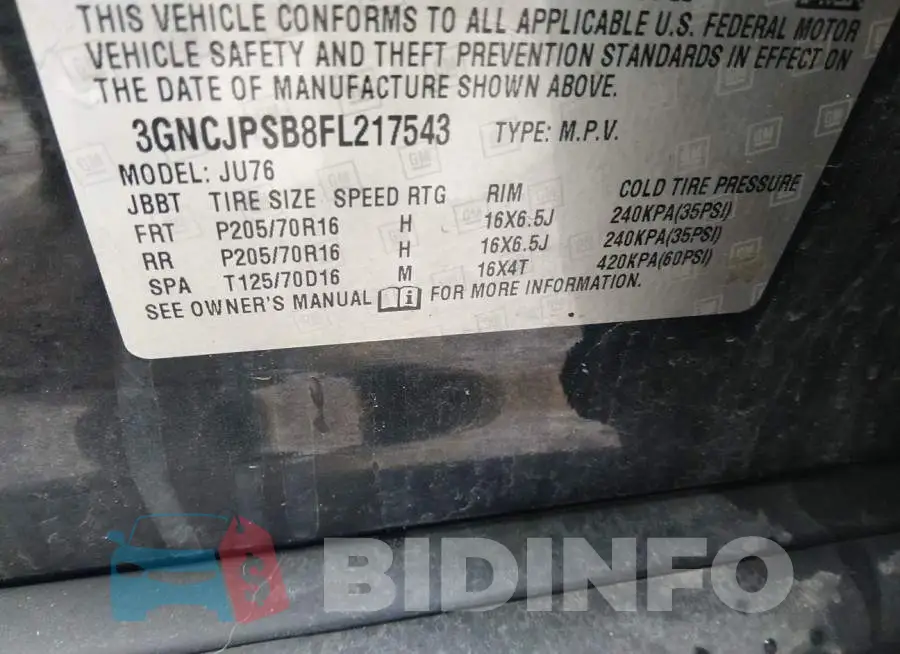 3GNCJPSB8FL217543 Photo# 9