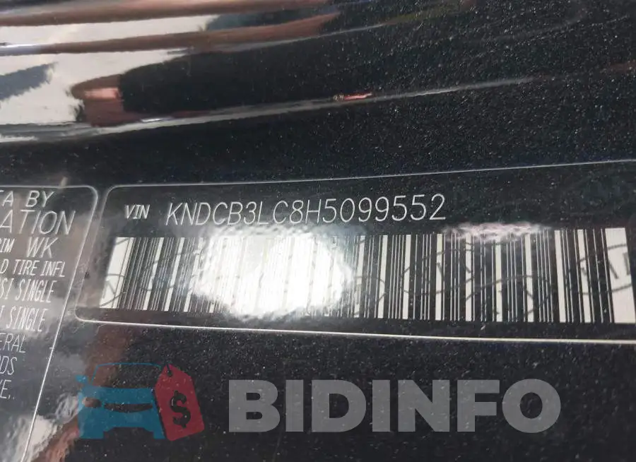 KNDCB3LC8H5099552 Photo# 9