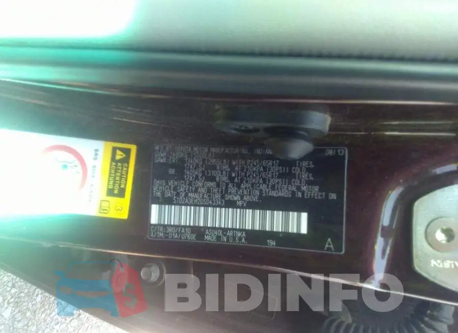 5TDZA3EH2DS043343 Photo# 9