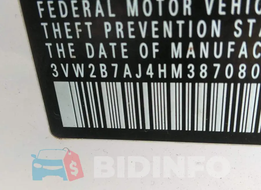 3VW2B7AJ4HM387080 Photo# 9