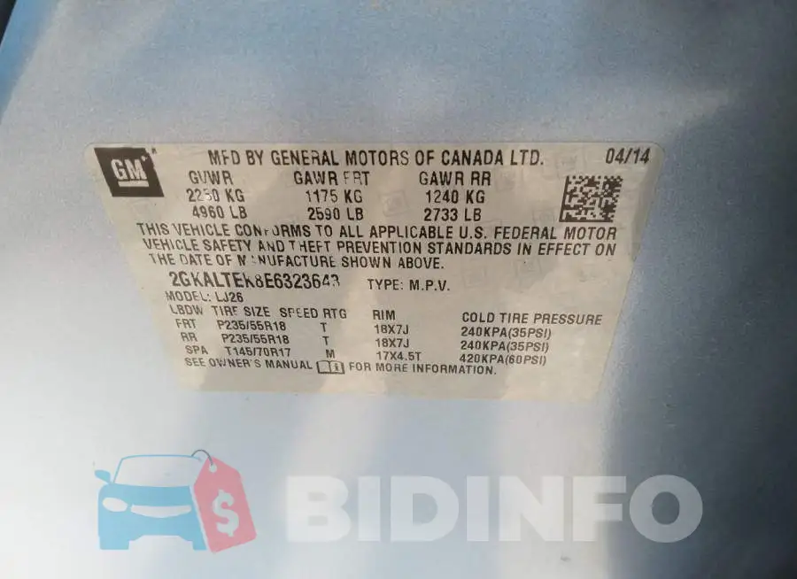 2GKALTEK8E6323643 Photo# 9