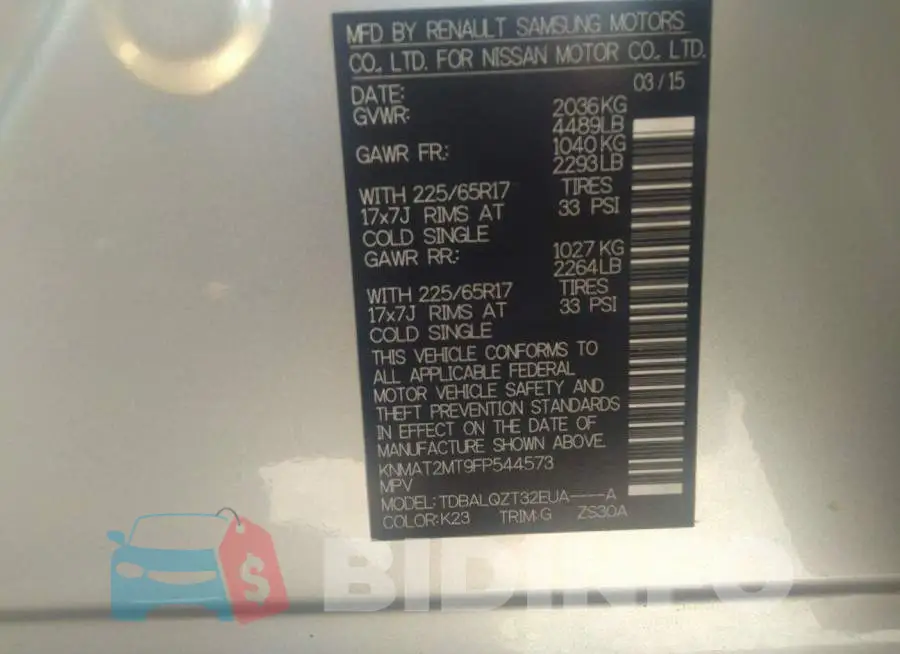 KNMAT2MT9FP544573 Photo# 9