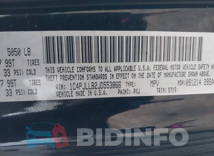 1C4PJLLB2JD553866 Photo# 9