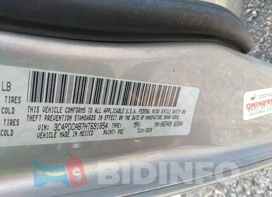 3C4PDCAB7HT691854 Photo# 9