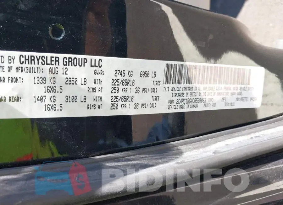 2C4RC1BG0DR520063 Photo# 9