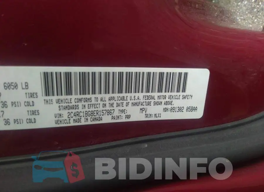 2C4RC1BG8ER157867 Photo# 9