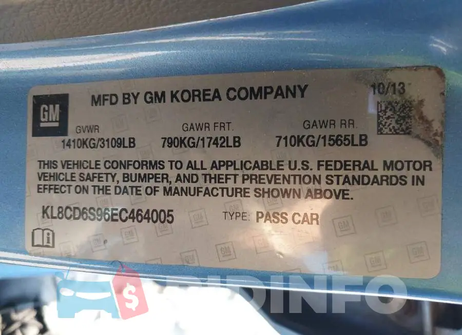 KL8CD6S96EC464005 Photo# 9