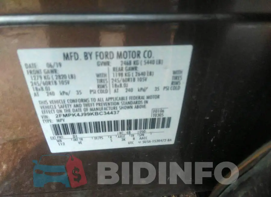 2FMPK4J99KBC34437 Photo# 9