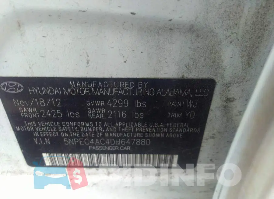 5NPEC4AC4DH647880 Photo# 9