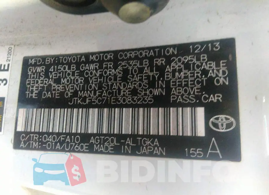 JTKJF5C71E3083235 Photo# 9