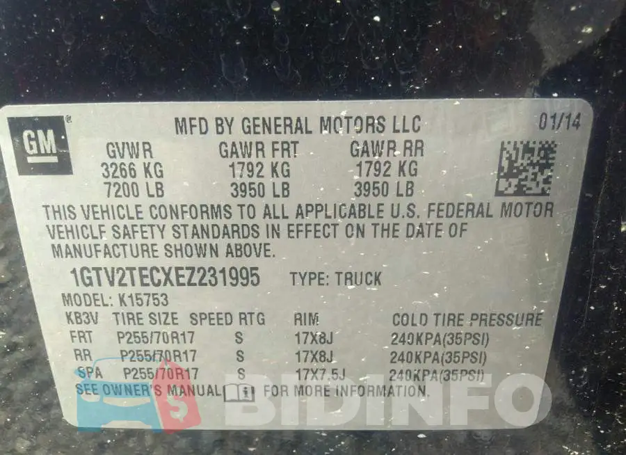 1GTV2TECXEZ231995 Photo# 9