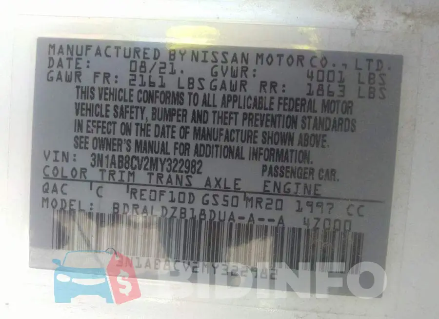 3N1AB8CV2MY322982 Photo# 9
