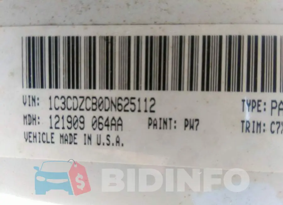 1C3CDZCB0DN625112 Photo# 9