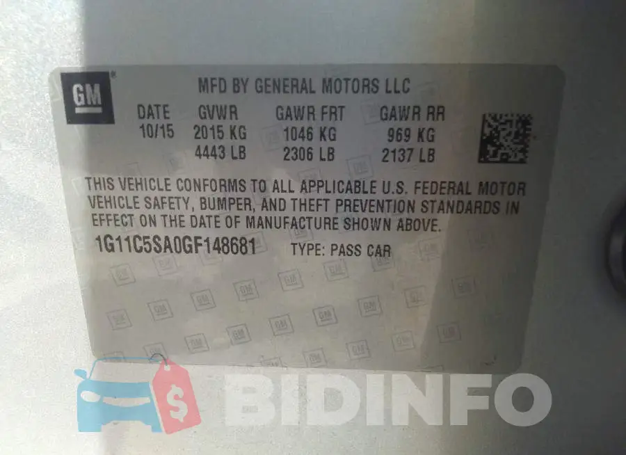 1G11C5SA0GF148681 Photo# 9