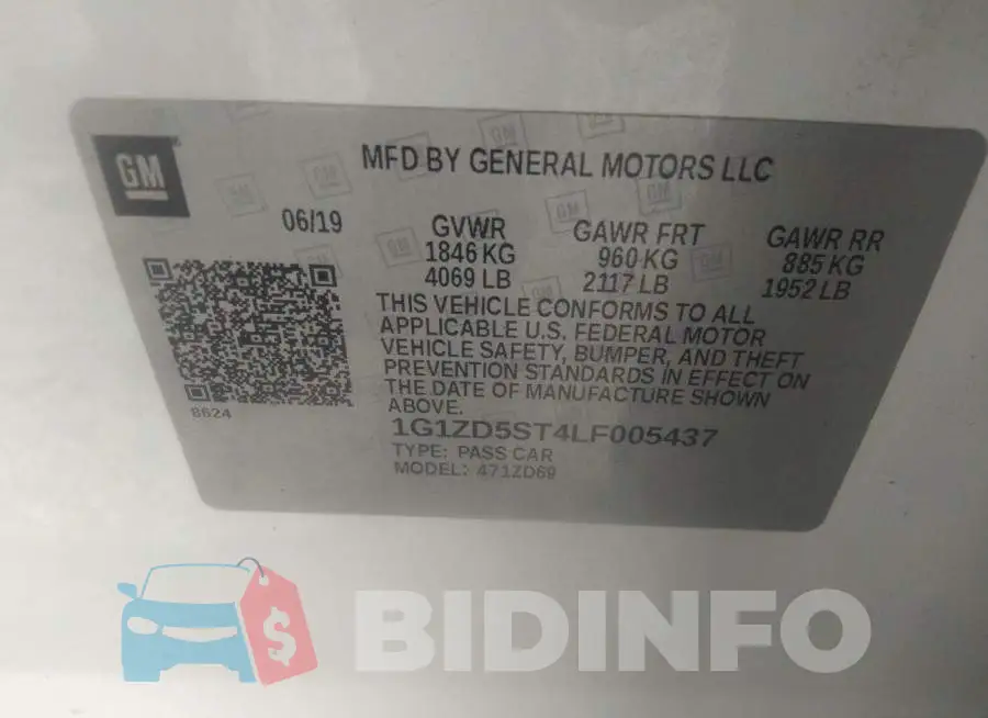 1G1ZD5ST4LF005437 Photo# 9