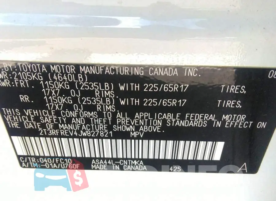 2T3RFREV4JW827821 Photo# 9