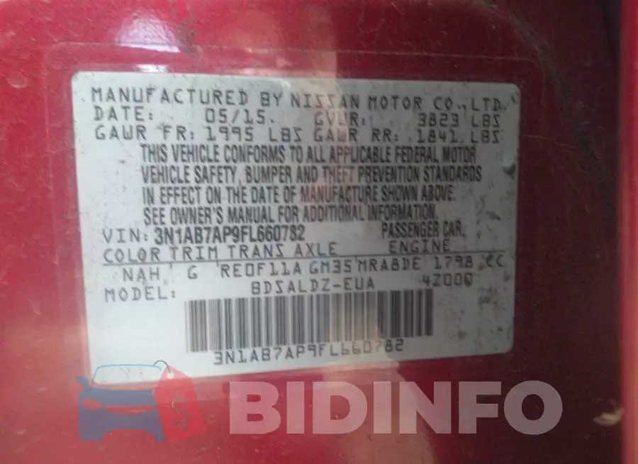 3N1AB7AP9FL660782 Photo# 9
