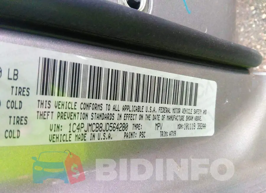 1C4PJMCB8JD564280 Photo# 9
