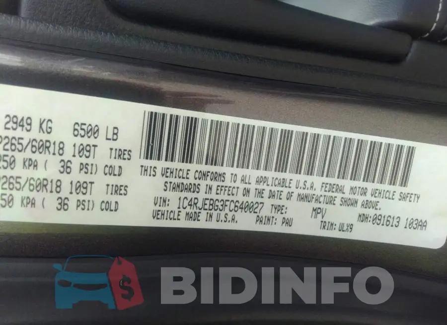 1C4RJEBG3FC640027 Photo# 9