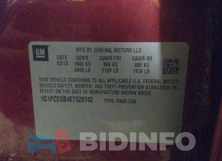 1G1PC5SB4E7328742 Photo# 9