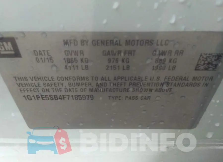 1G1PE5SB4F7185979 Photo# 9