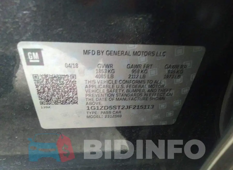 1G1ZD5ST2JF215113 Photo# 9