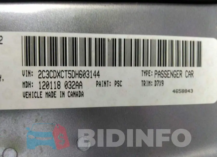2C3CDXCT5DH603144 Photo# 9