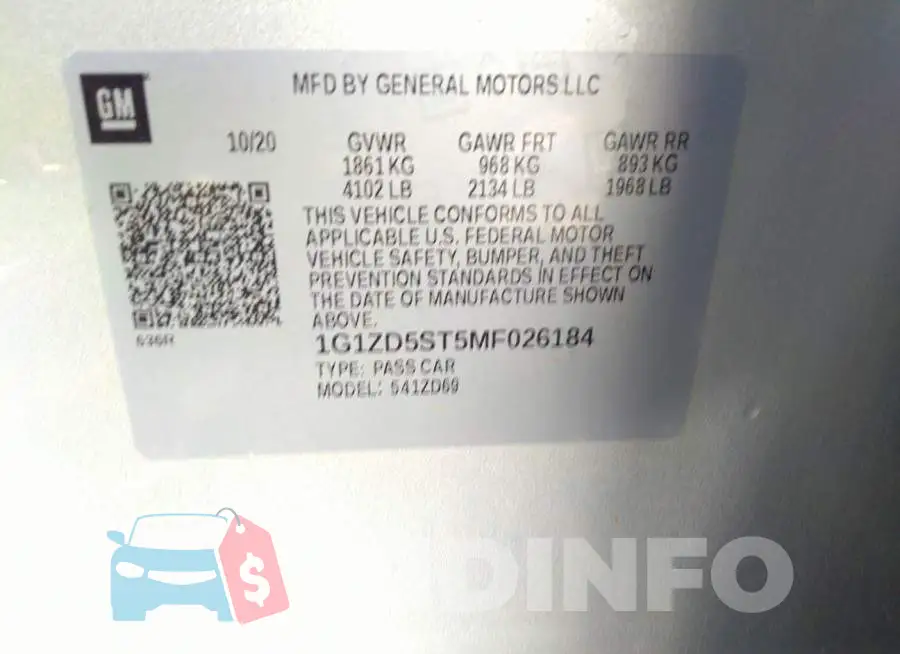 1G1ZD5ST5MF026184 Photo# 9