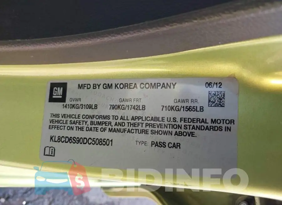 KL8CD6S90DC508501 Photo# 9
