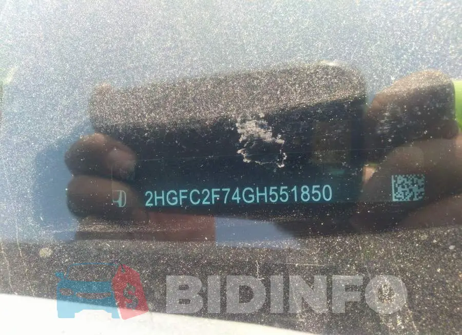 2HGFC2F74GH551850 Photo# 9
