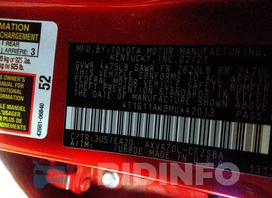 4T1G11AK9MU442013 Photo# 9
