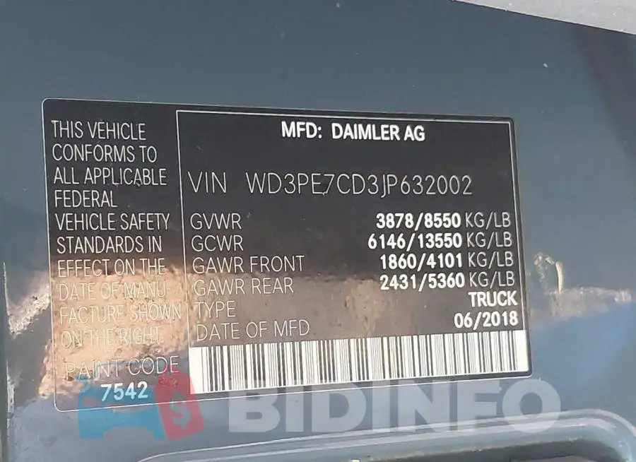 WD3PE7CD3JP632002 Photo# 9