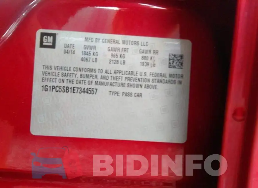 1G1PC5SB1E7344557 Photo# 9