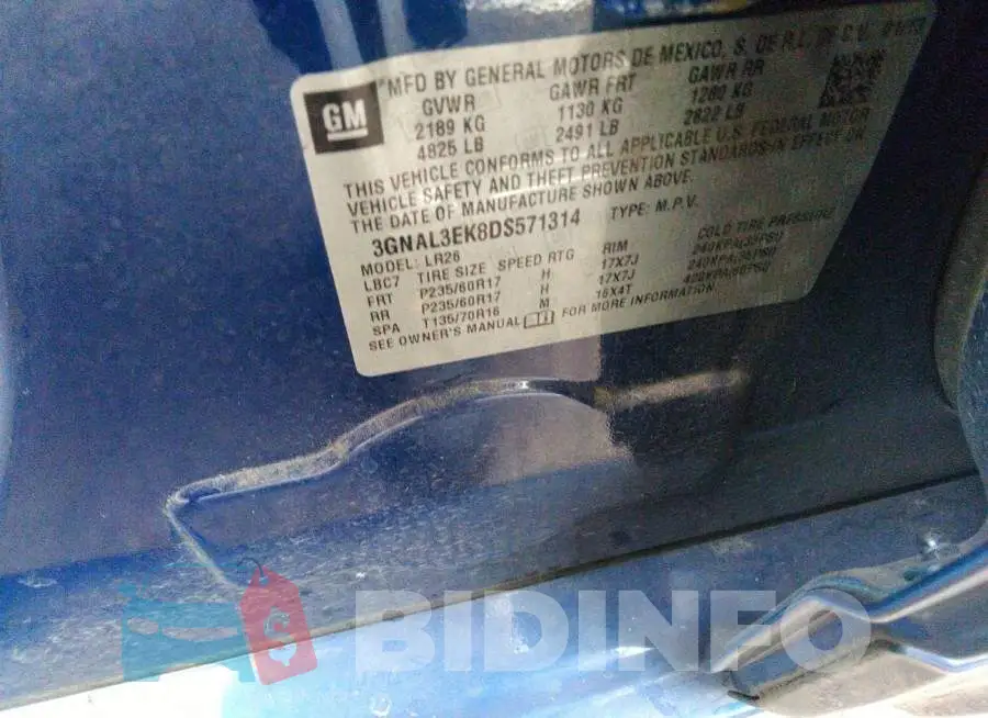 3GNAL3EK8DS571314 Photo# 9