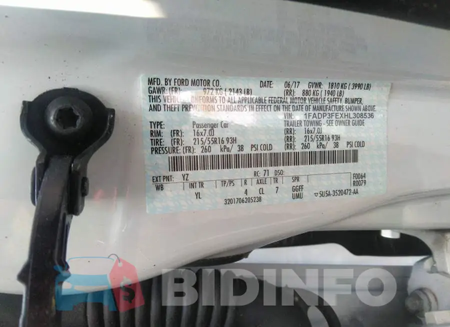 1FADP3FEXHL308536 Photo# 9