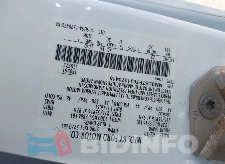 NM0LS7F76J1370415 Photo# 9