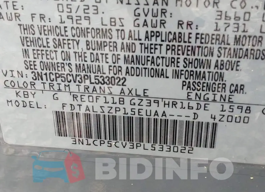 3N1CP5CV3PL533022 Photo# 9