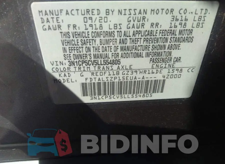 3N1CP5CV5LL554805 Photo# 9