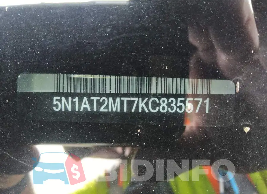 5N1AT2MT7KC835571 Photo# 9