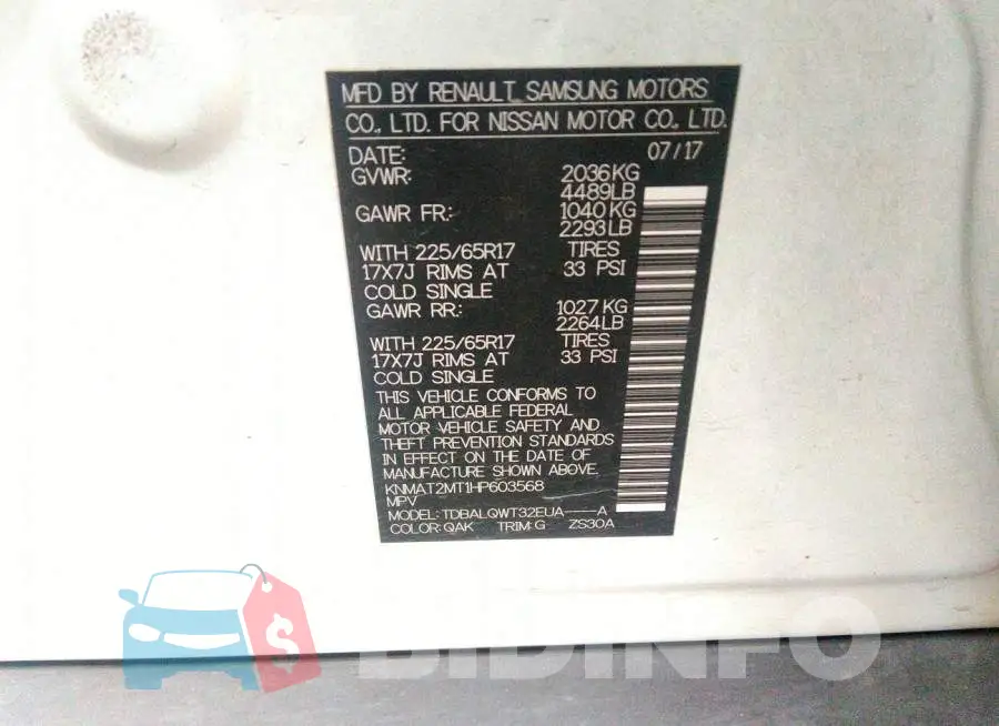 KNMAT2MT1HP603568 Photo# 9