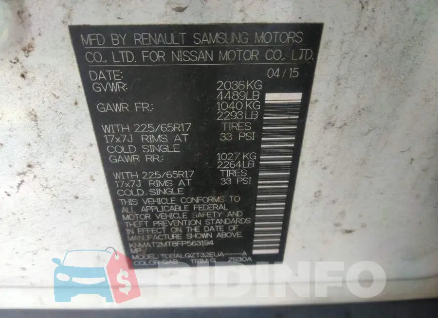 KNMAT2MT8FP563194 Photo# 9