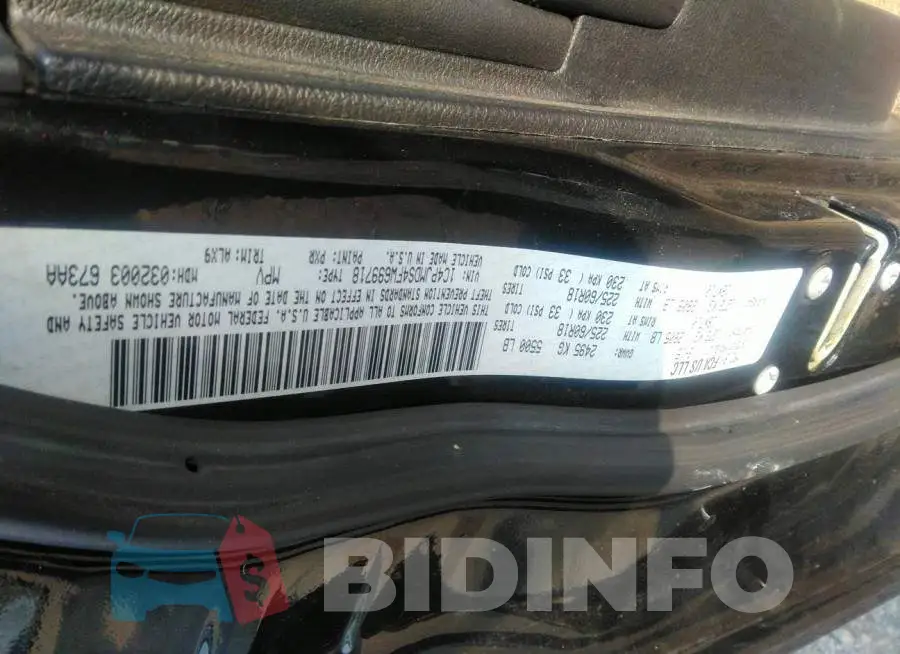 1C4PJMDS4FW699718 Photo# 9