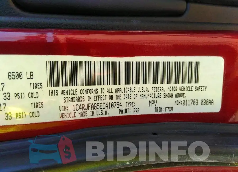 1C4RJFAG5EC410754 Photo# 9